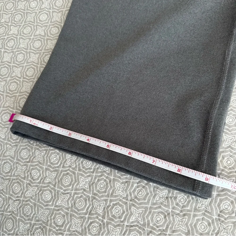 Lands' End Women’s Gray Pull-on Wide Leg Stretch Pants Leggings Size L 14-16